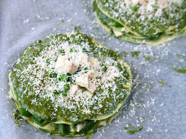 Ricetta Lasagne con pollo e pesto - Step 4