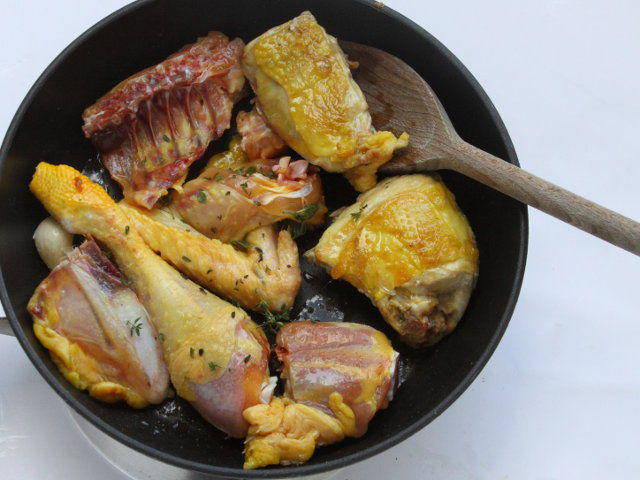 Ricetta Pollo con cipollotti e zucchine - Step 3