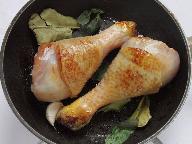 Ricetta Fusi di pollo al pepe verde - Step 2