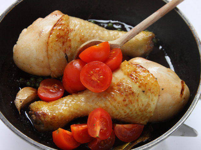 Ricetta Fusi di pollo al pepe verde - Step 4