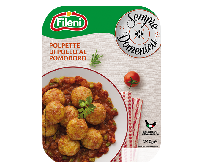 Polpette con pollo al pomodoro