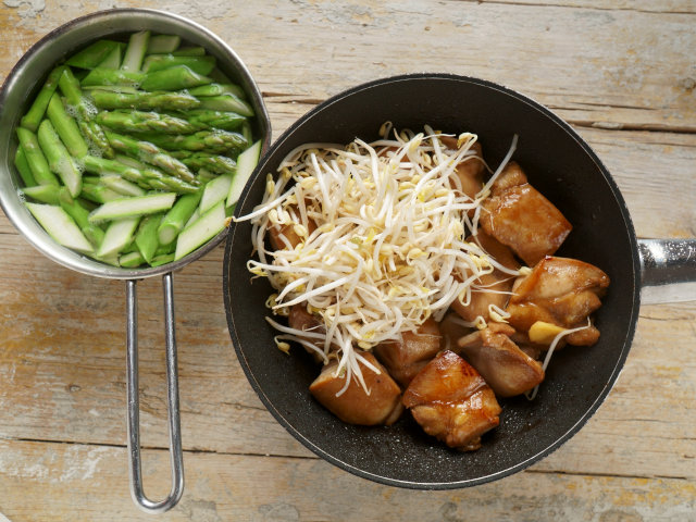 Ricetta Bocconcini di pollo con asparagi e salsa Teriyaki - Step 4