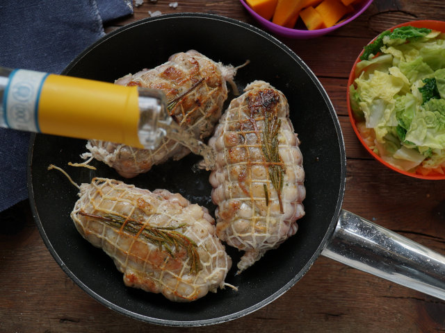 Ricetta Mini Rollé di pollo con verza e zucca - Step 3