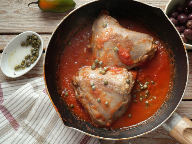 Ricetta Pollo alla puttanesca - Step 3