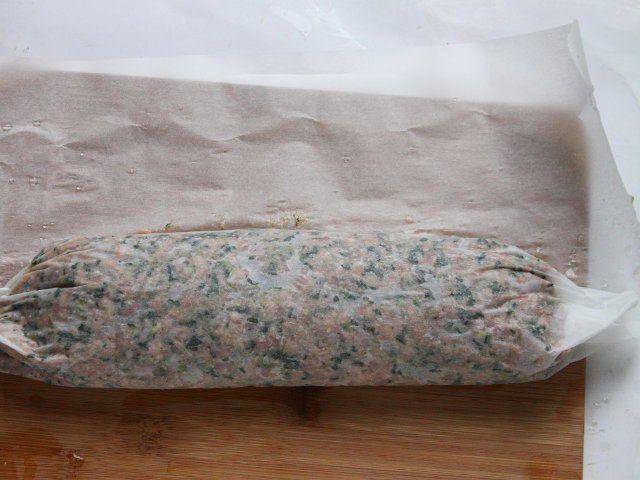 Ricetta Polpettone di pollo con spinaci e pistacchi - Step 4