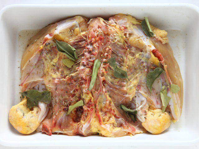 Ricetta Pollo e polenta al lime - Step 1