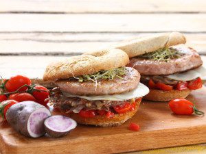 Hamburger con friselle e rosti