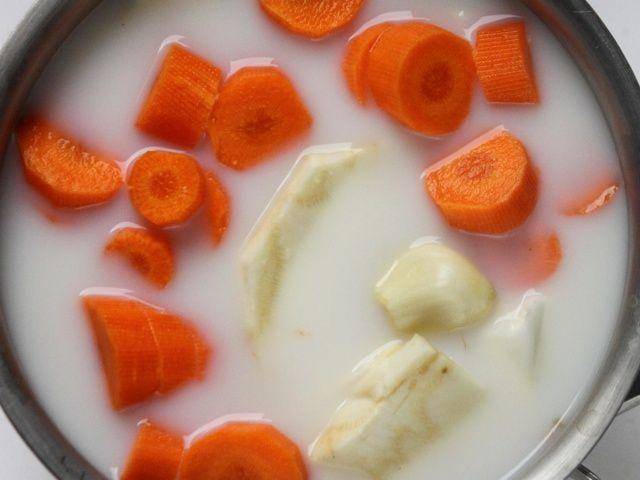 Ricetta Leggiadre con purea di carote e sedano rapa - Step 2