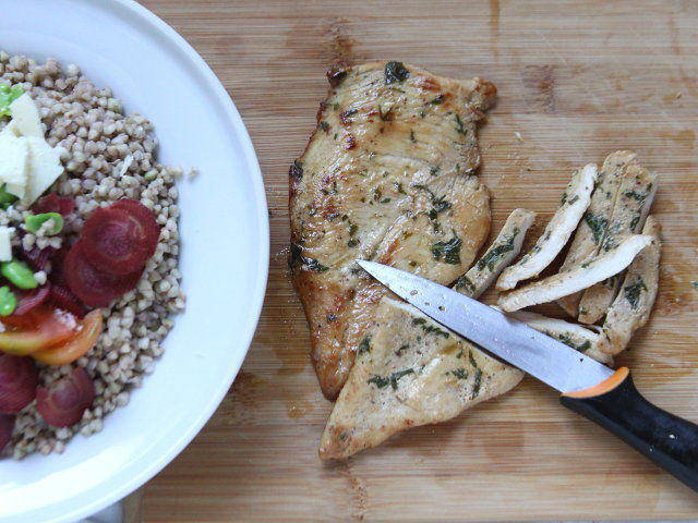 Ricetta Insalata con pollo, fave e grano saraceno - Step 4