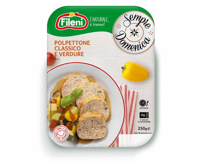 Polpettone classico e verdure