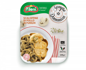 Scaloppine di pollo ai funghi